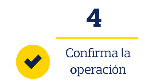 Confirma la operación