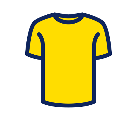 Icono Camiseta Tricolor